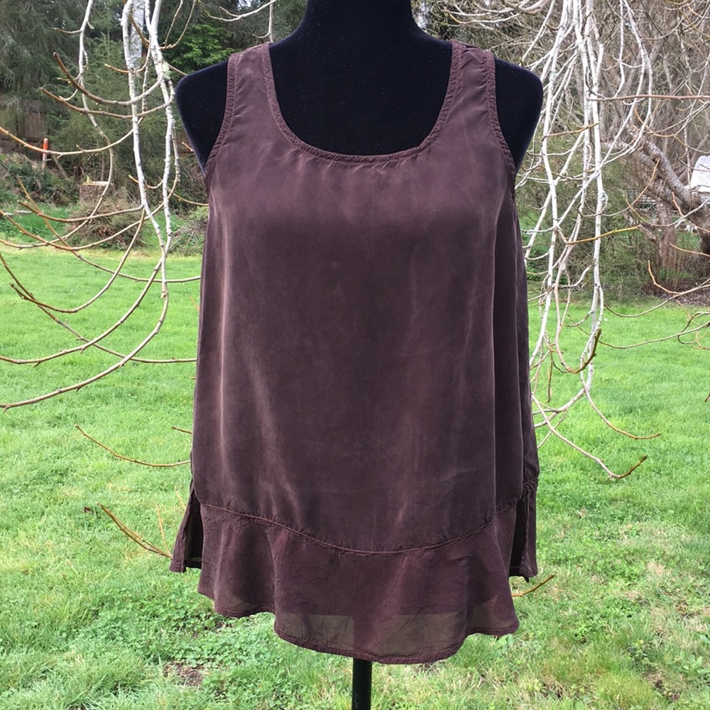 Tianello Chocolate Brown Tank Top